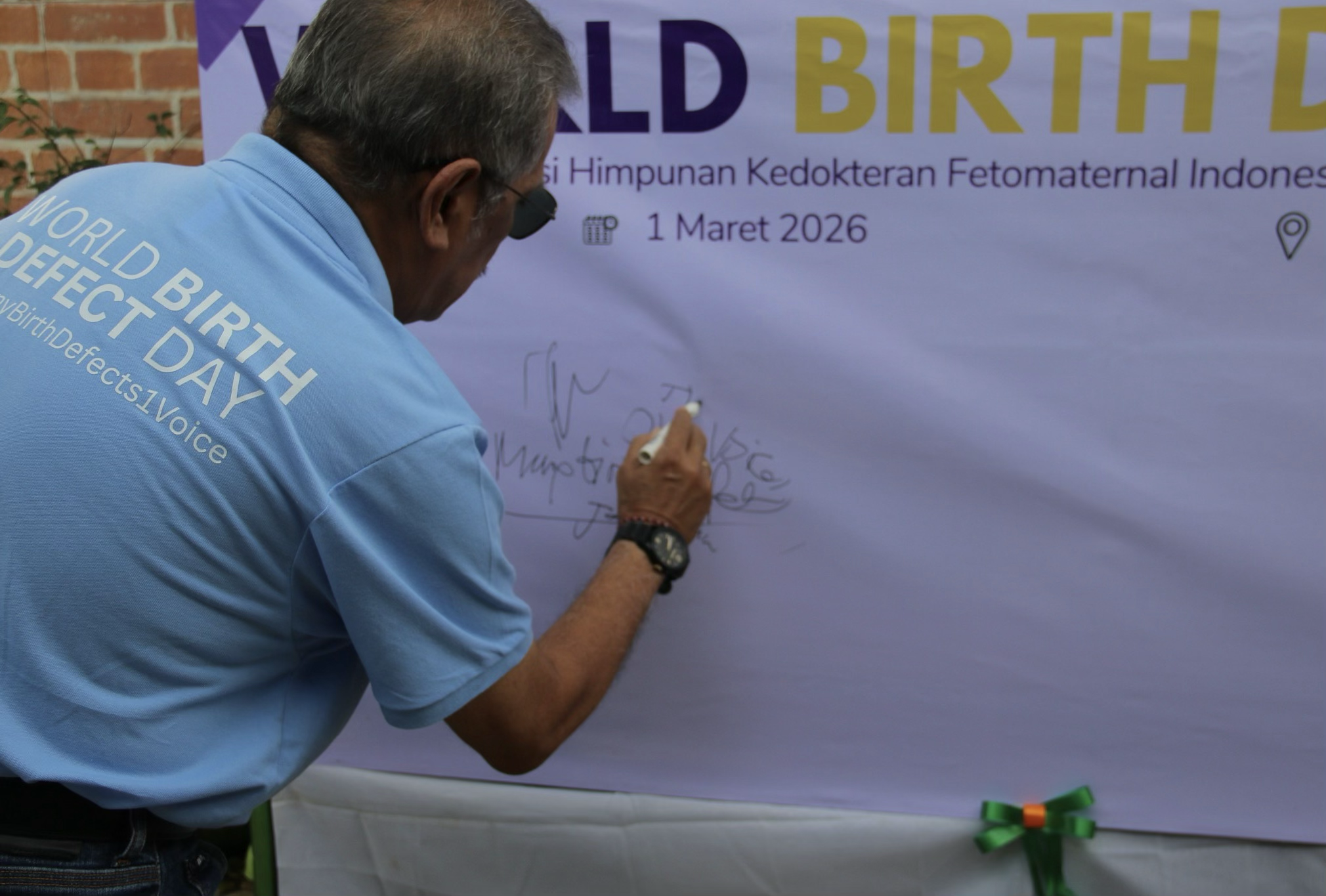 Dukungan terhadap kampanye WBDD menjadi simbol komitmen bersama untuk memperkuat kepedulian terhadap kelainan bawaan