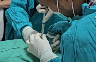 Prosedur Amniocentesis oleh peserta PPDS-2 Fetomaternal